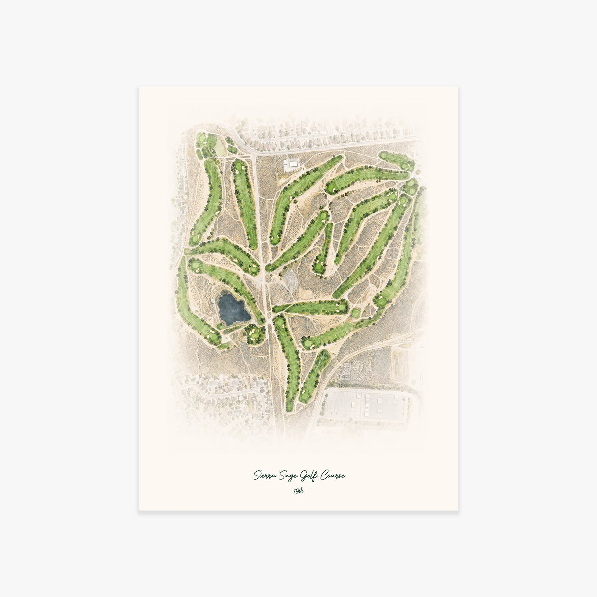 Sierra Sage Golf Course printed artwork
