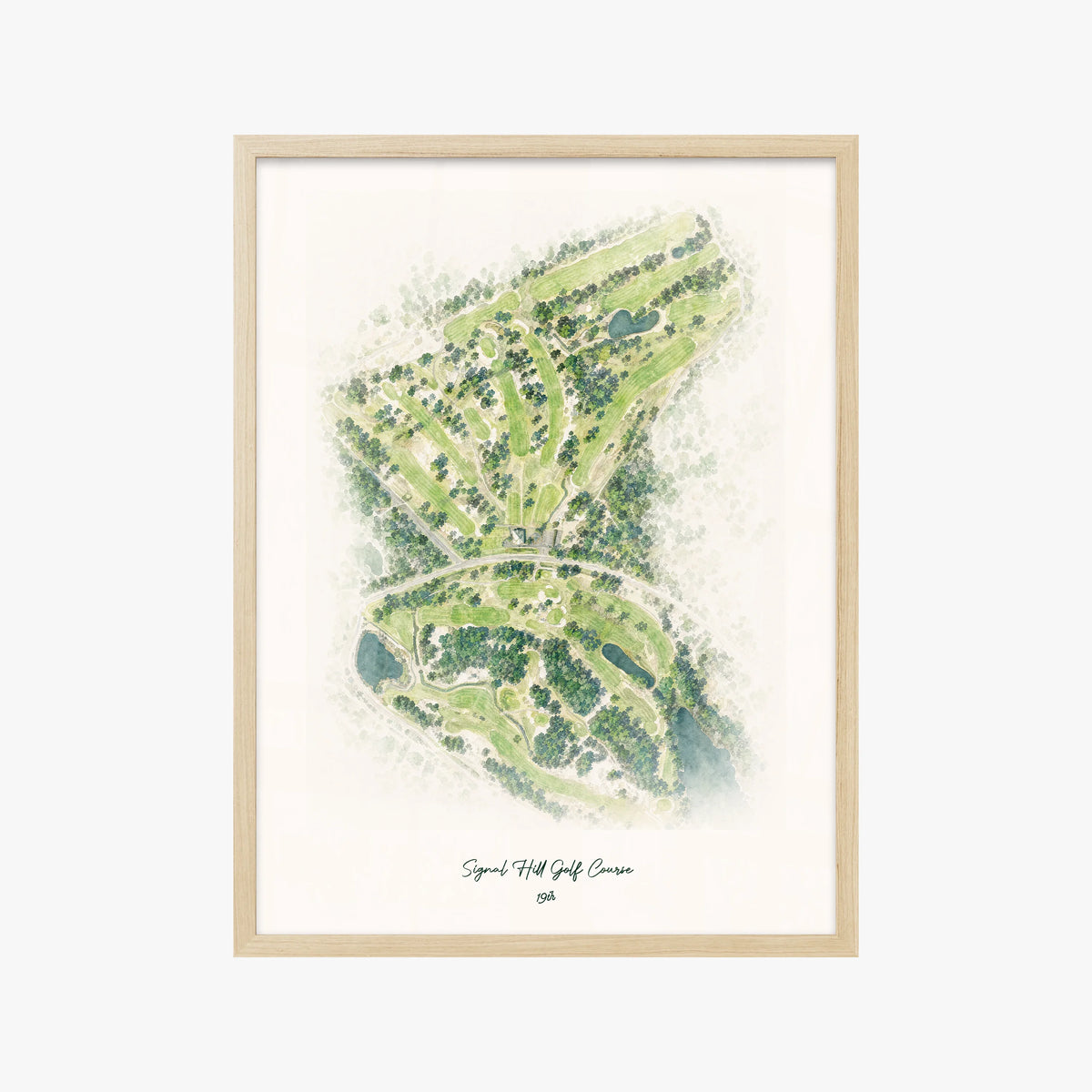 Signal Hill Golf Course wood frame