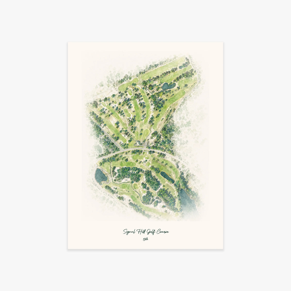 Signal Hill Golf Course printed artwork