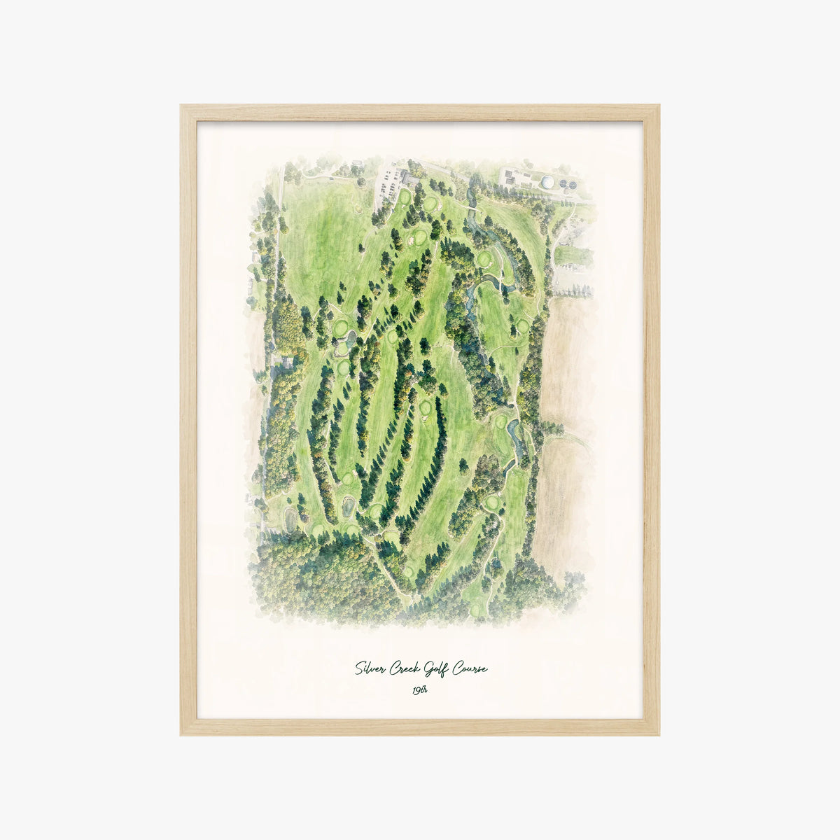 Silver Creek Golf Course wood frame