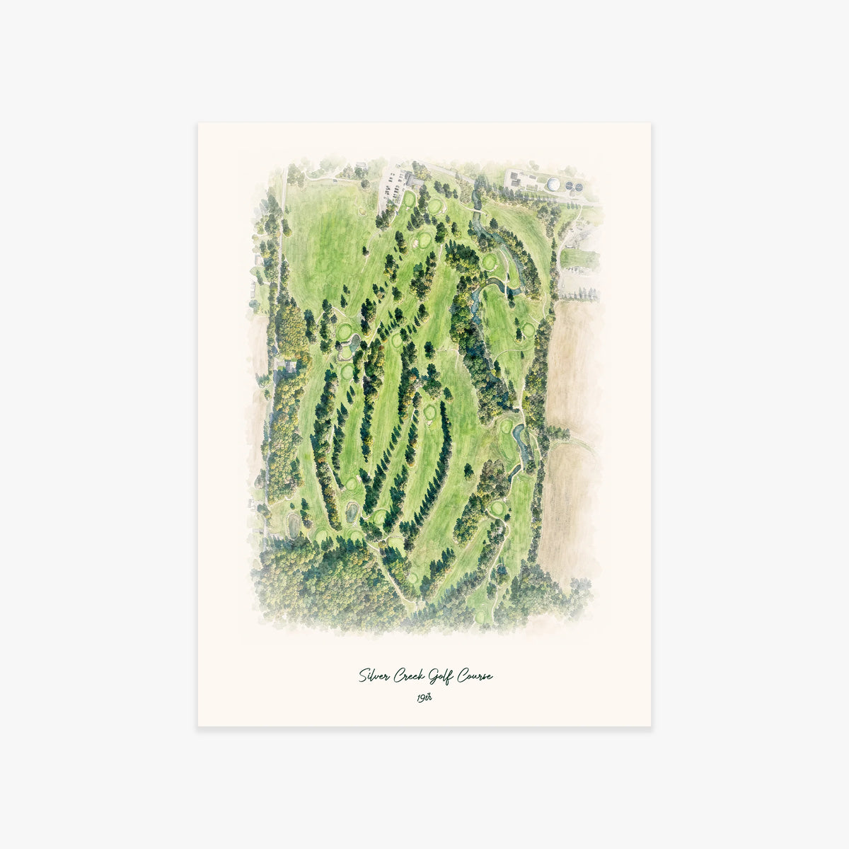 Silver Creek Golf Course printed artwork