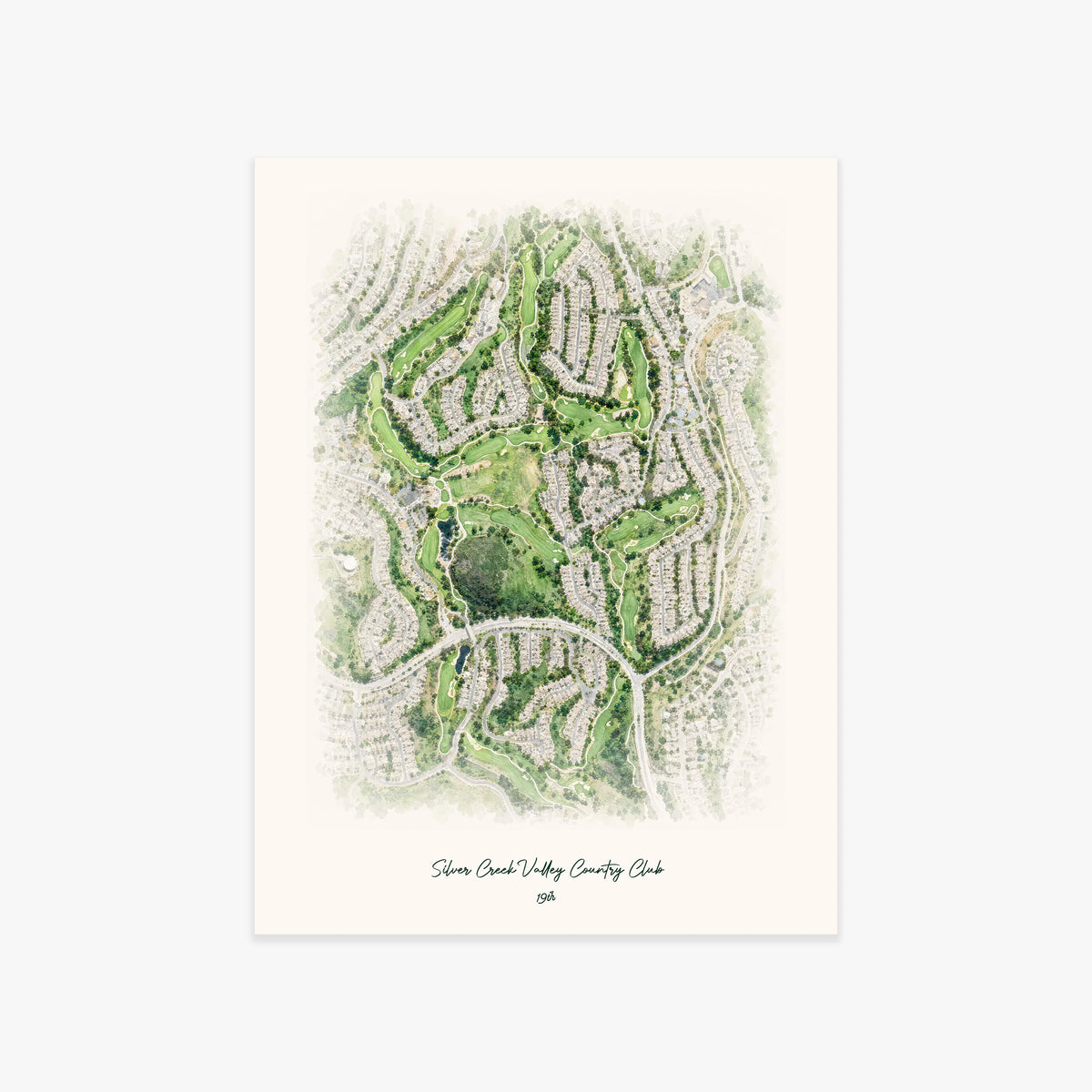 Silver Creek Valley Country Club printed artwork