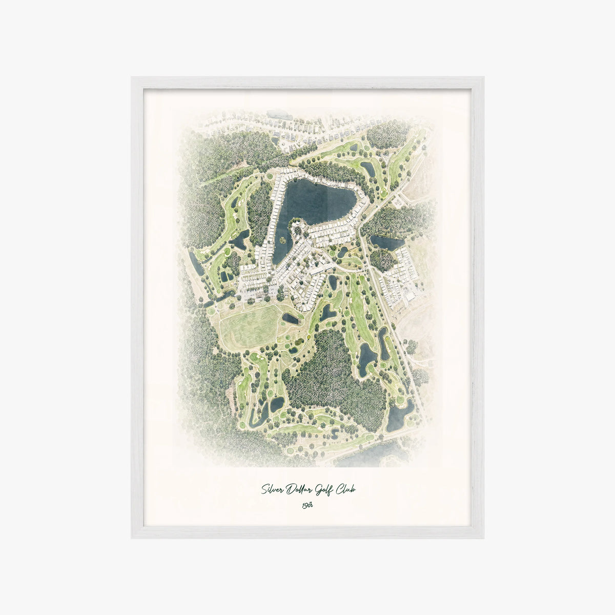 Silver Dollar Golf Club white frame
