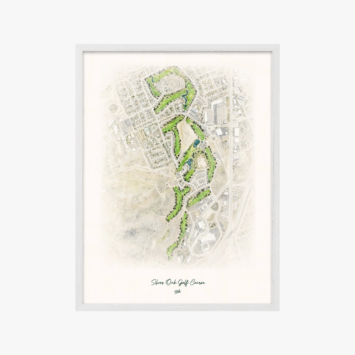 Silver Oak Golf Course white frame
