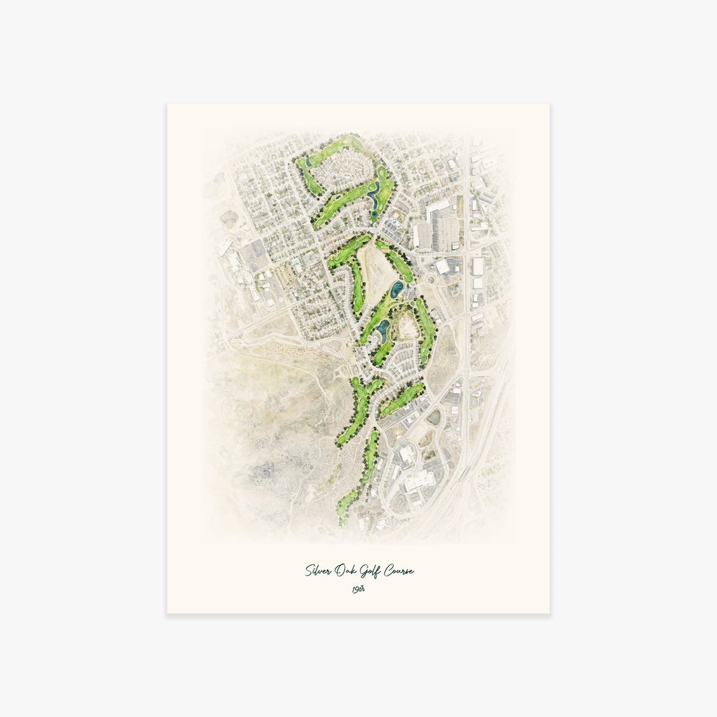 Silver Oak Golf Course printed artwork
