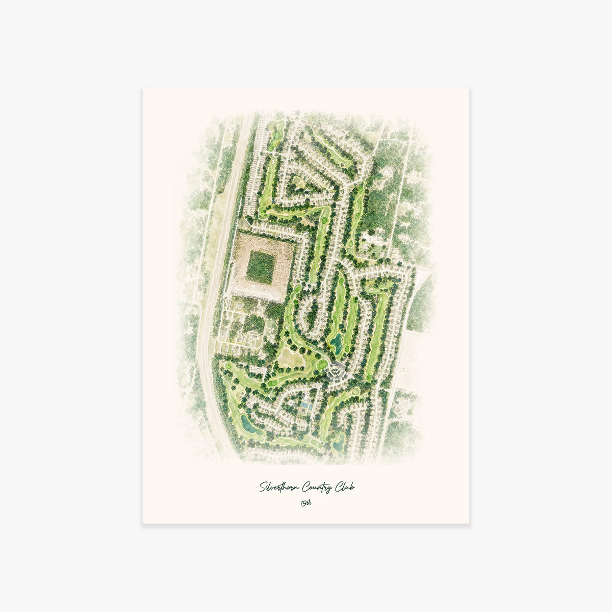 Silverthorn Country Club printed artwork