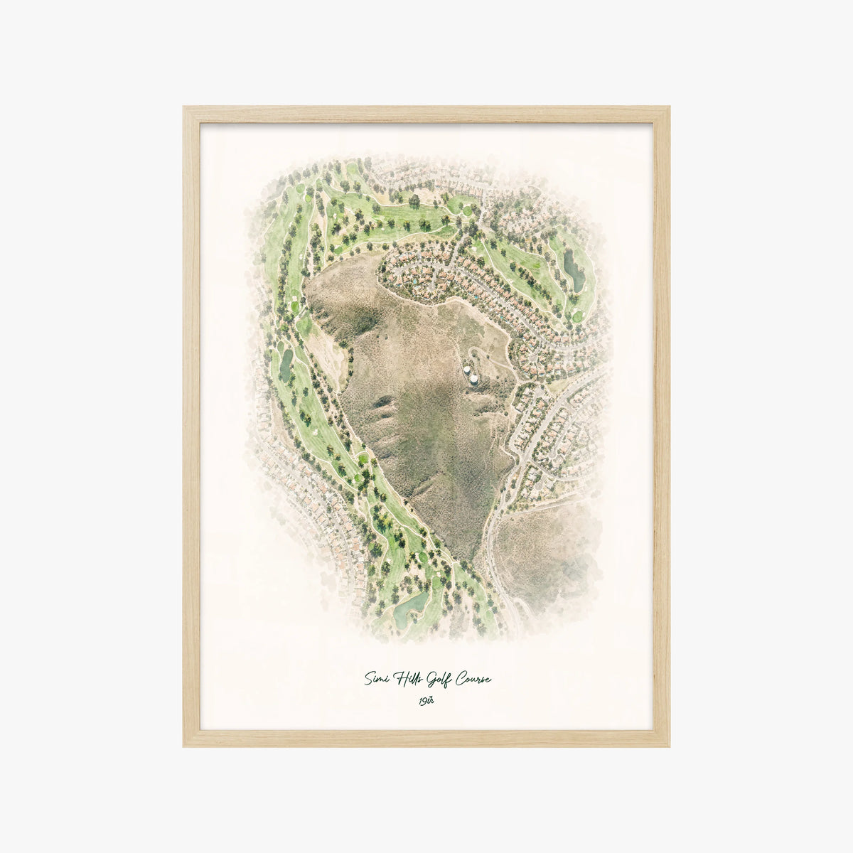 Simi Hills Golf Course wood frame