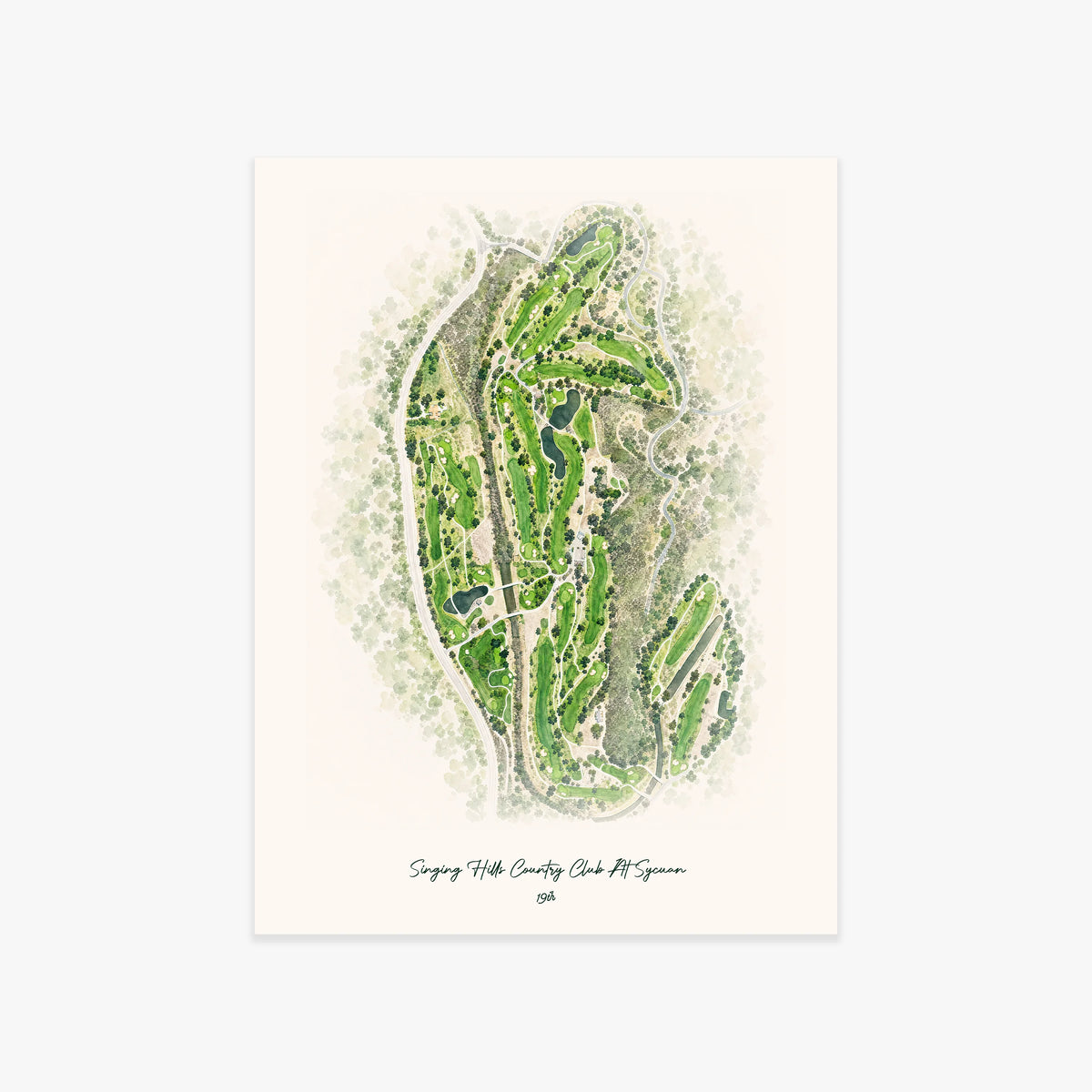 Singing Hills Country Club At Sycuan printed artwork