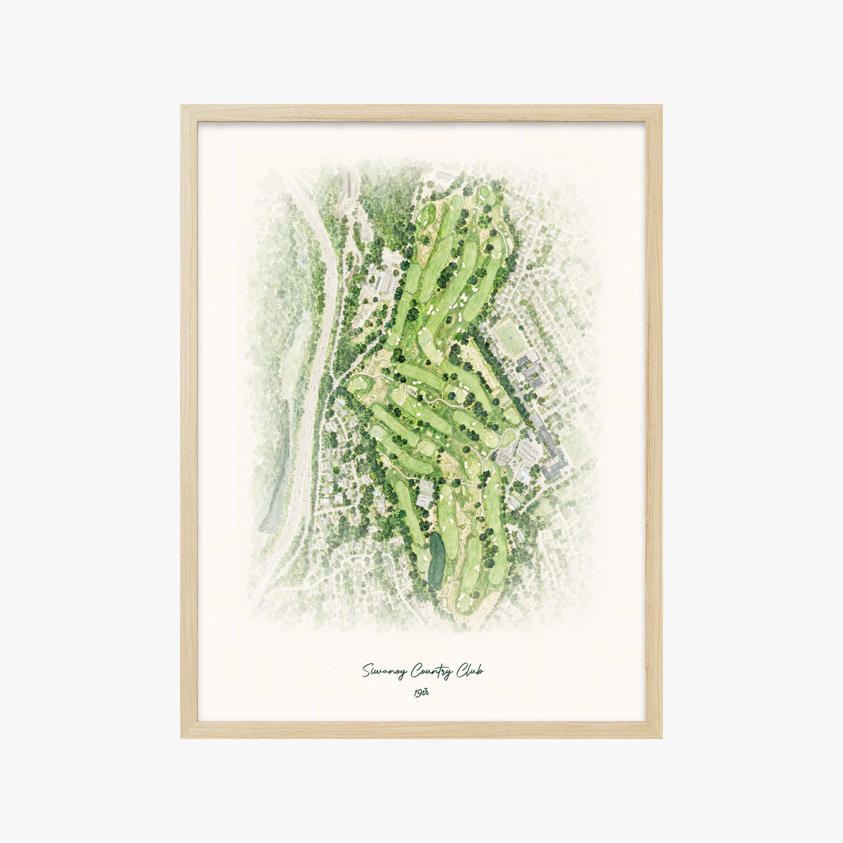 Siwanoy Country Club wood frame