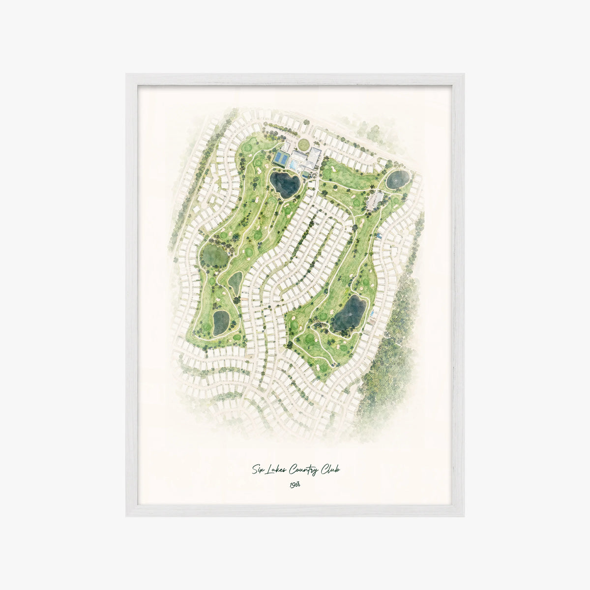Six Lakes Country Club white frame