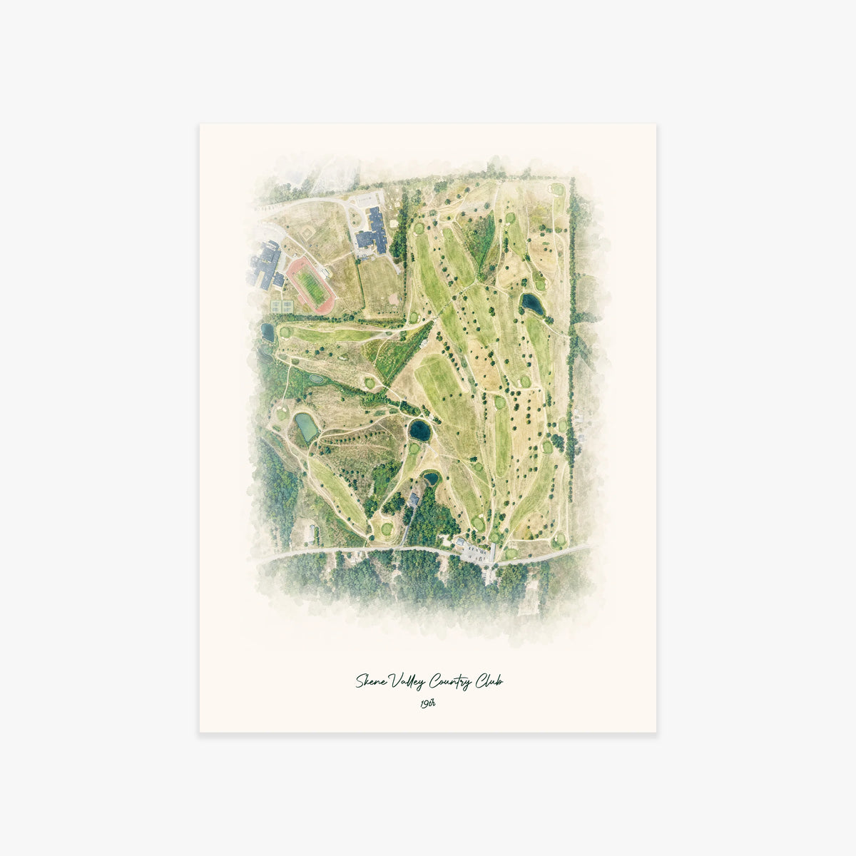 Skene Valley Country Club printed artwork