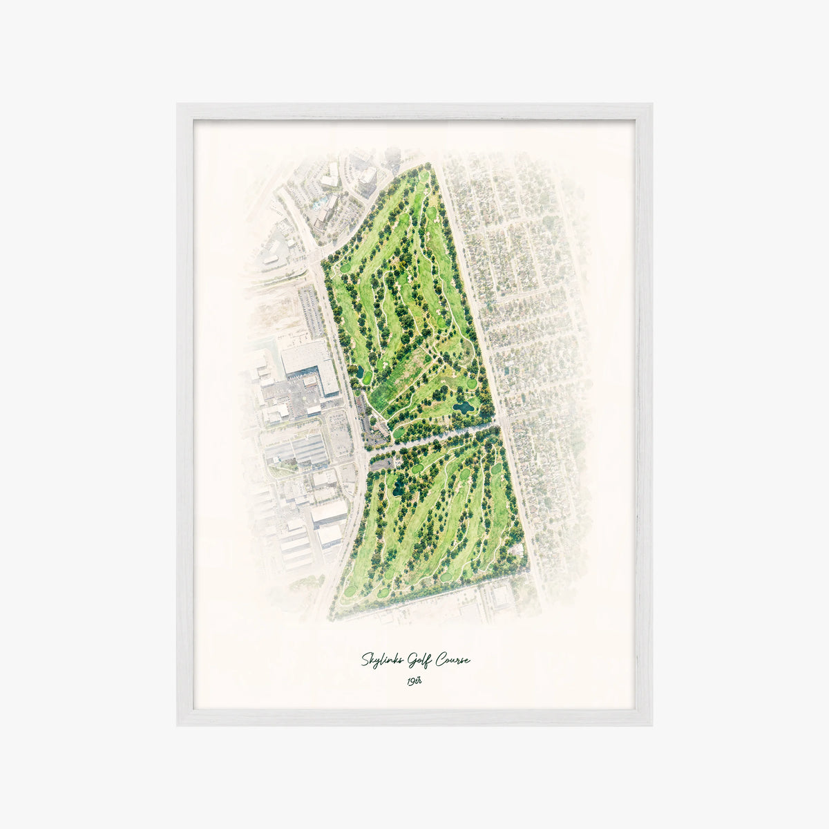Skylinks Golf Course white frame