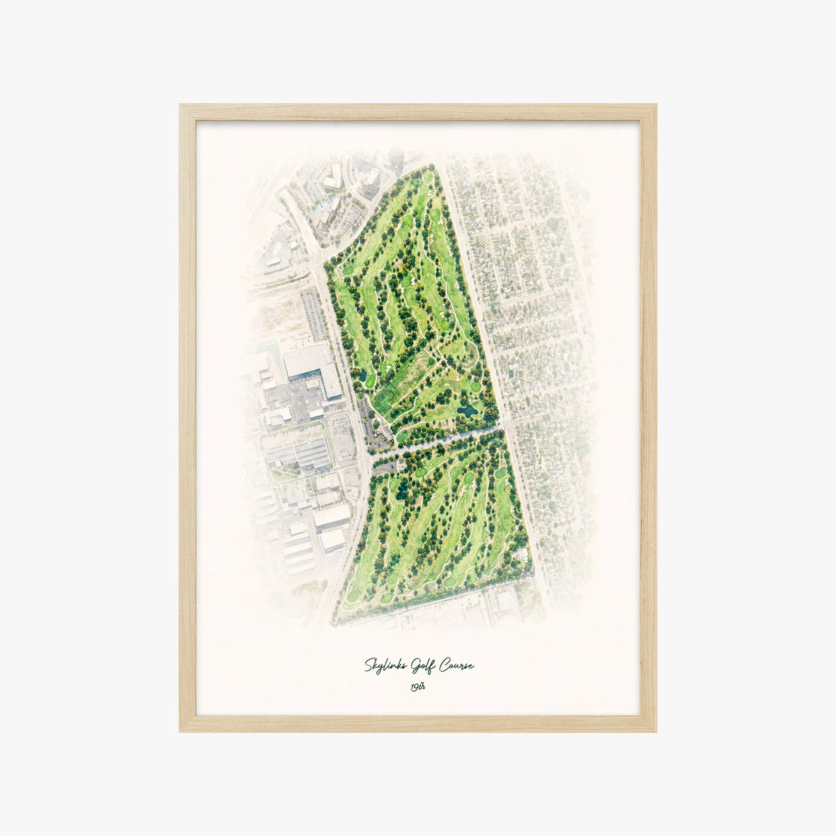 Skylinks Golf Course wood frame