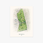 Skylinks Golf Course printed artwork