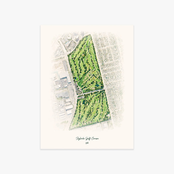 Skylinks Golf Course printed artwork