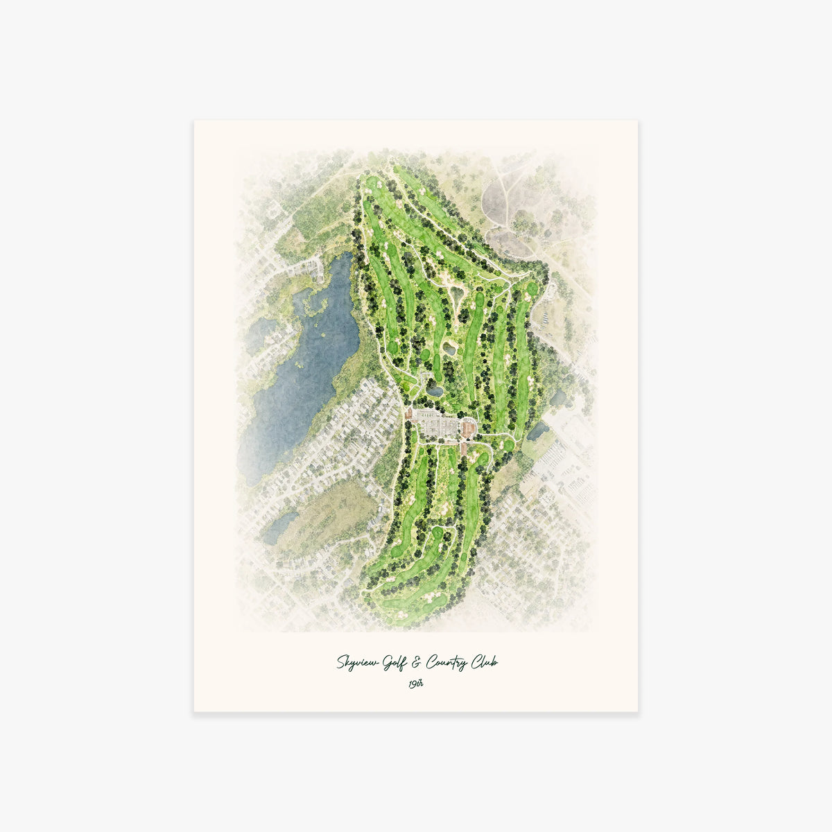 Skyview Golf & Country Club printed artwork