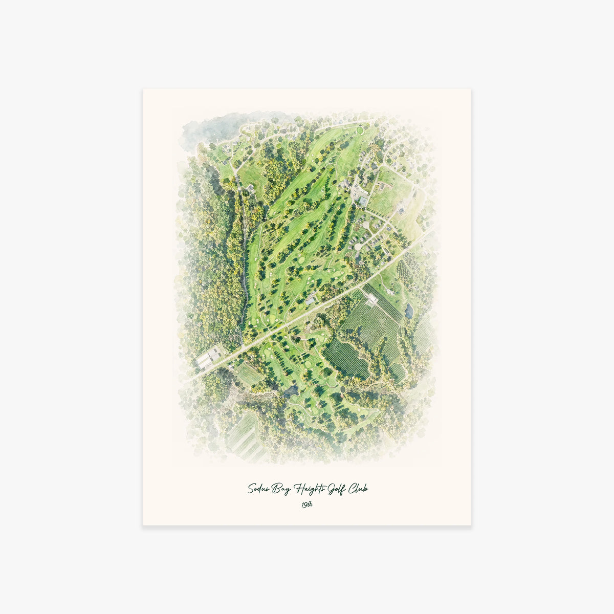 Sodus Bay Heights Golf Club printed artwork