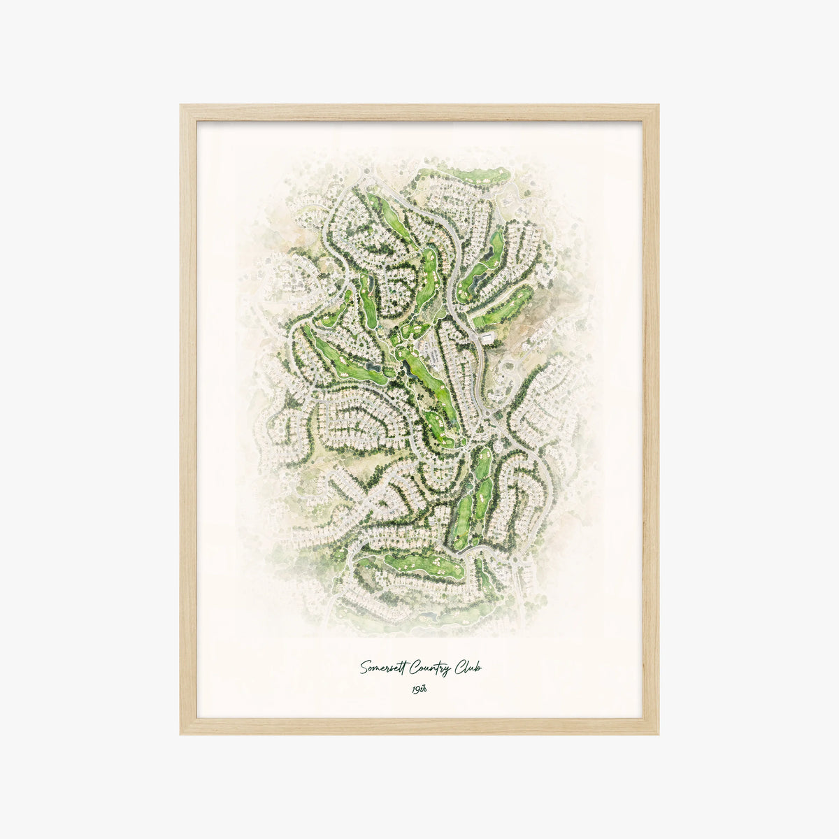 Somersett Country Club wood frame