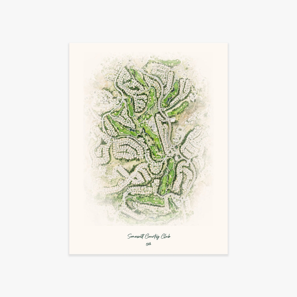 Somersett Country Club printed artwork