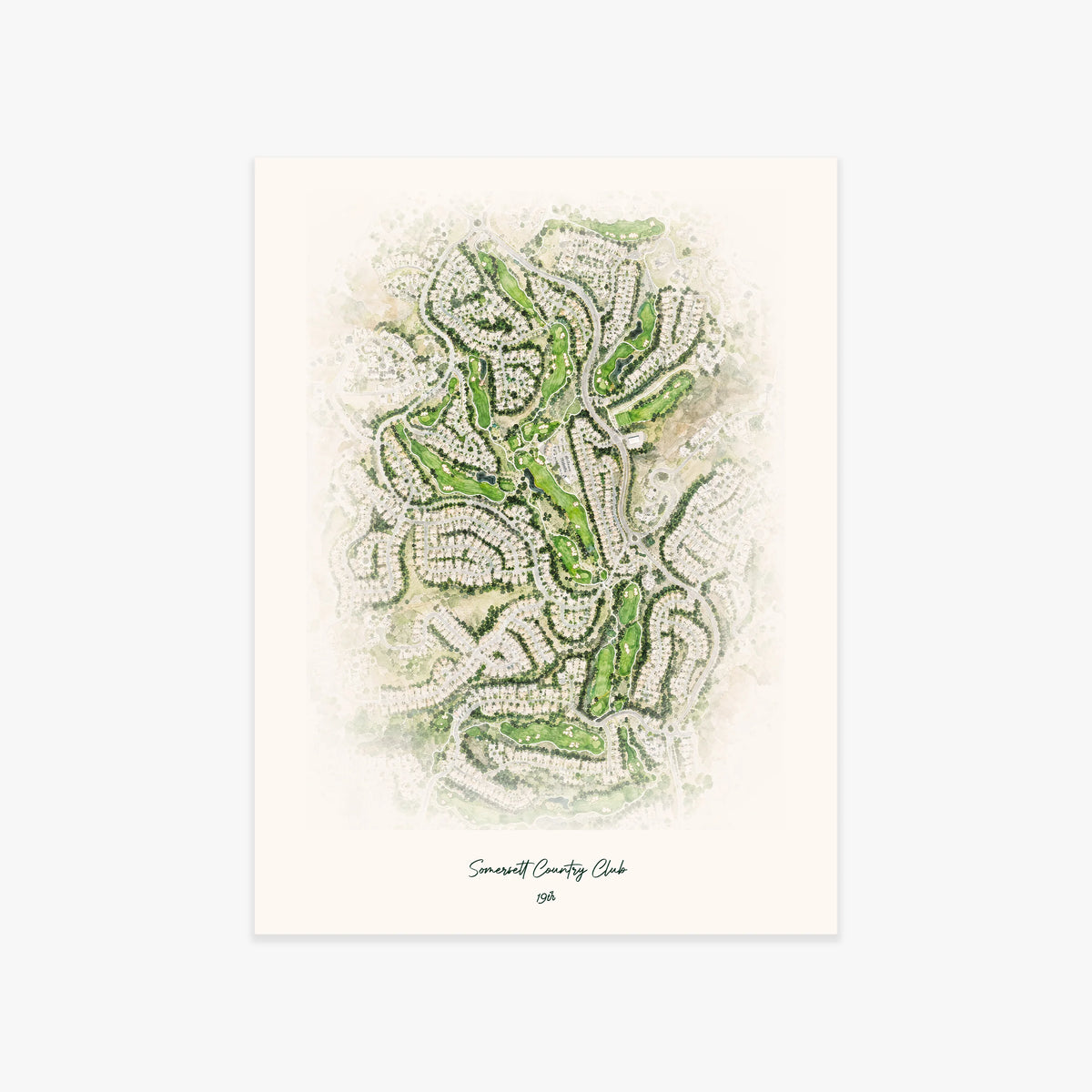 Somersett Country Club printed artwork