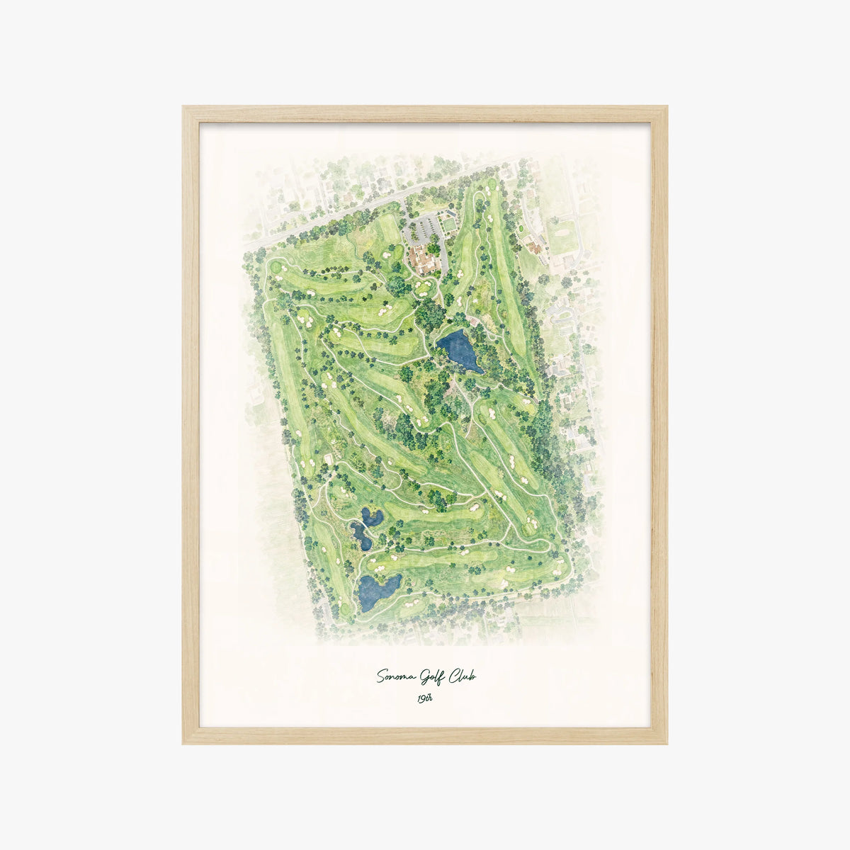 Sonoma Golf Club wood frame