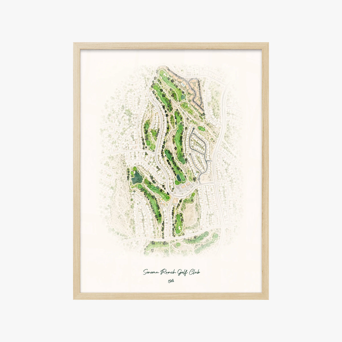 Sonoma Ranch Golf Club wood frame