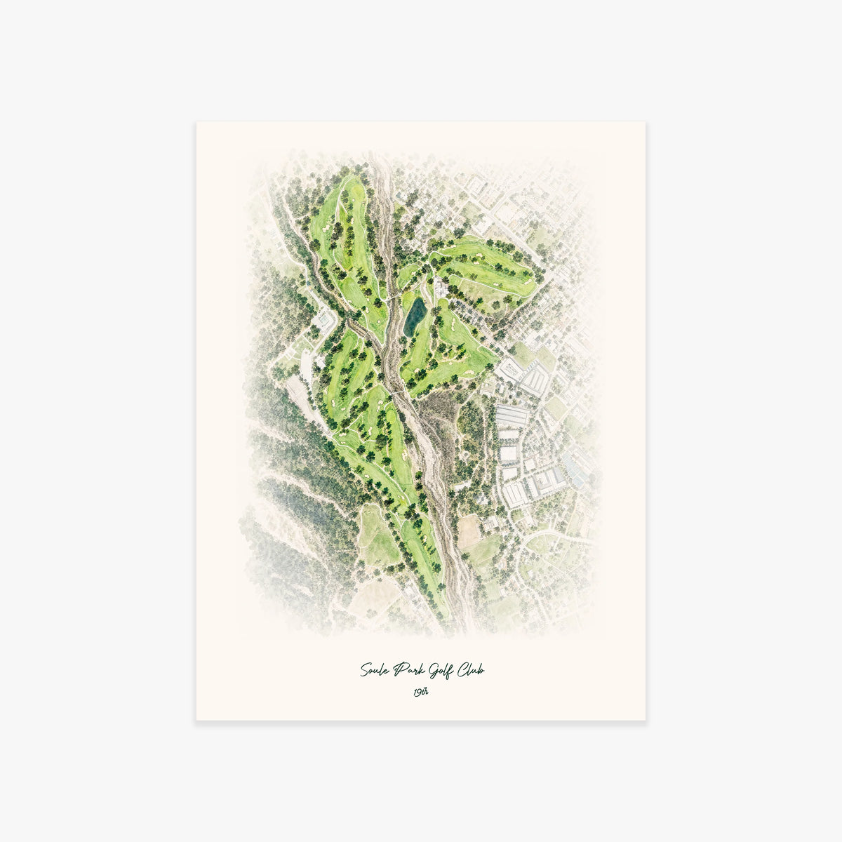 Soule Park Golf Club printed artwork