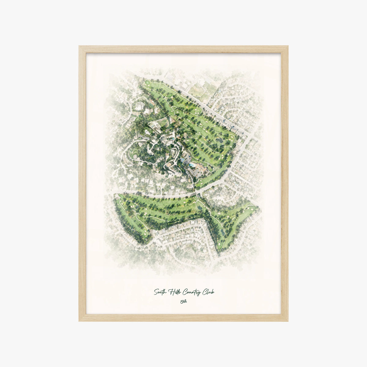 South Hills Country Club wood frame