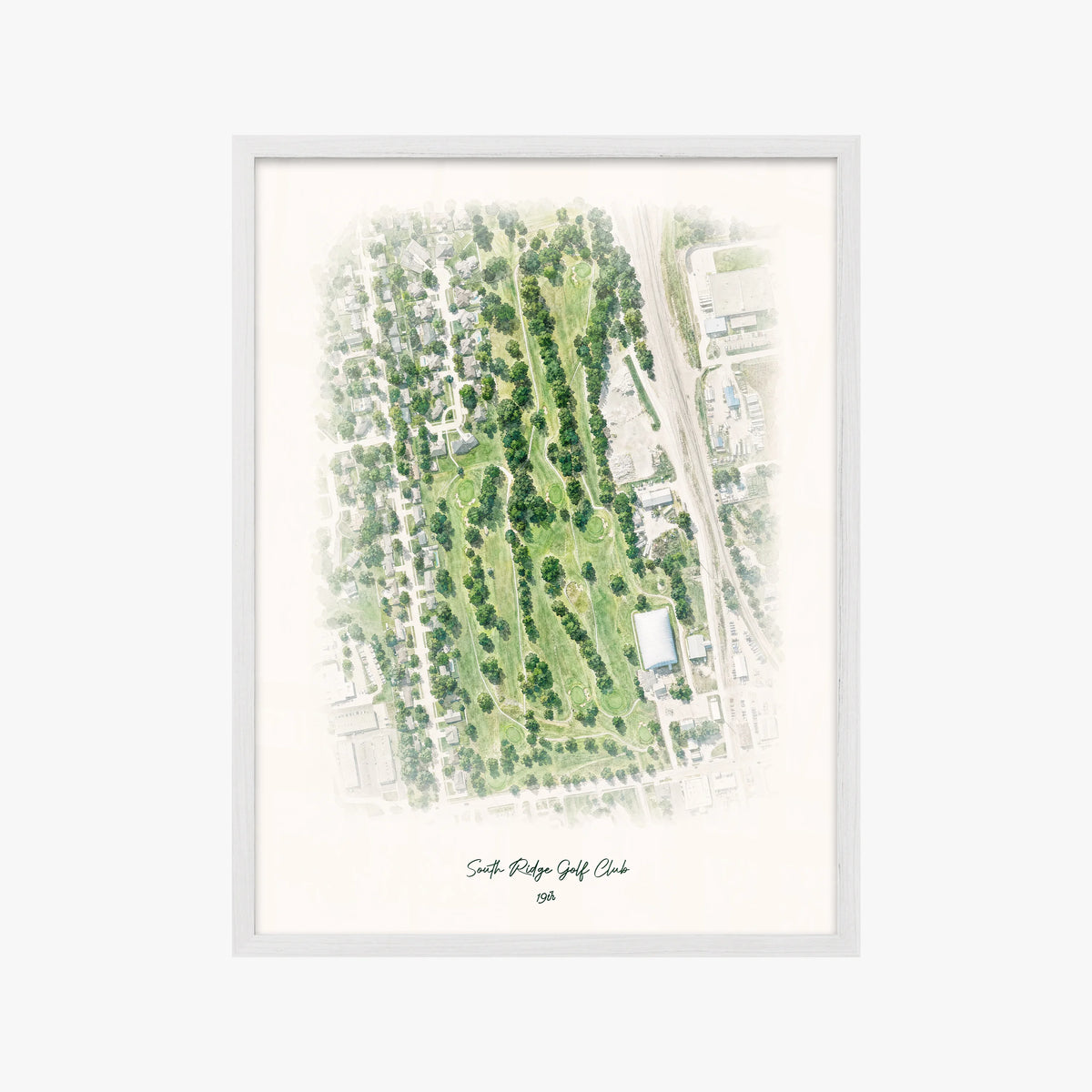 South Ridge Golf Club white frame