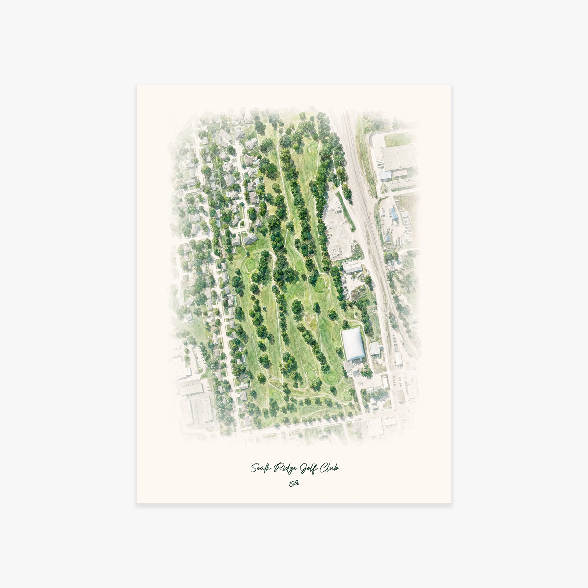 South Ridge Golf Club printed artwork