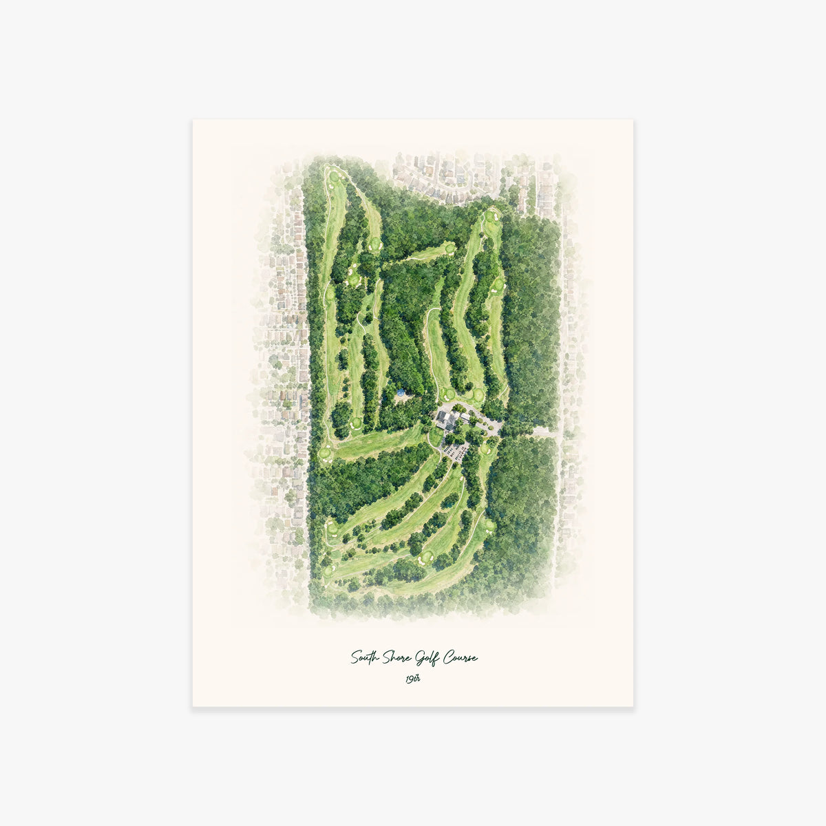South Shore Golf Course printed artwork