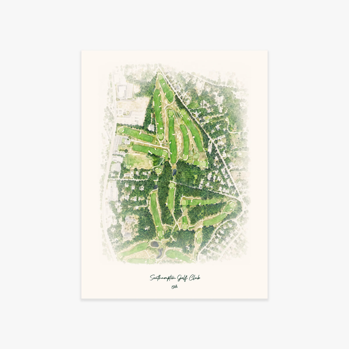 Southampton Golf Club printed artwork
