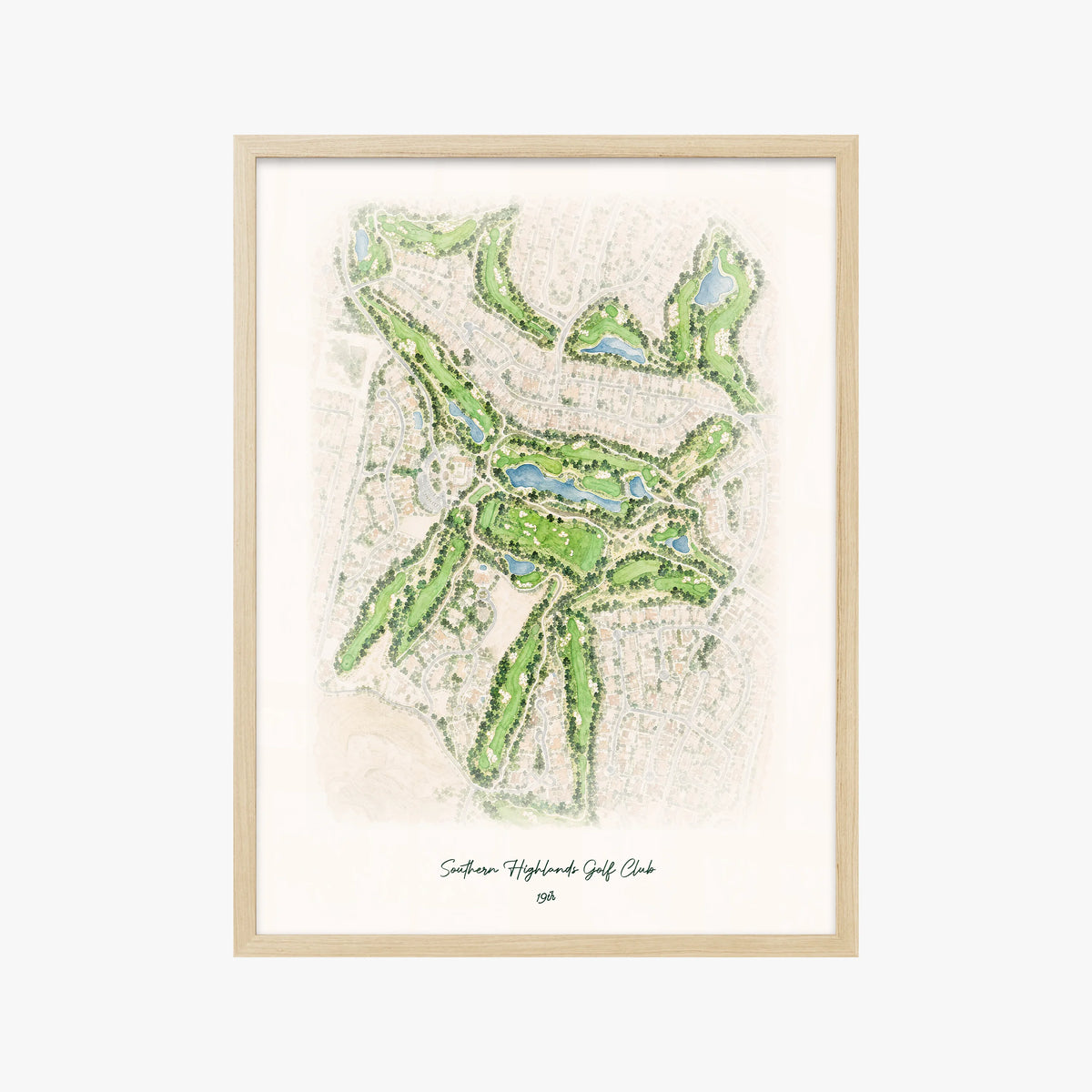 Southern Highlands Golf Club wood frame