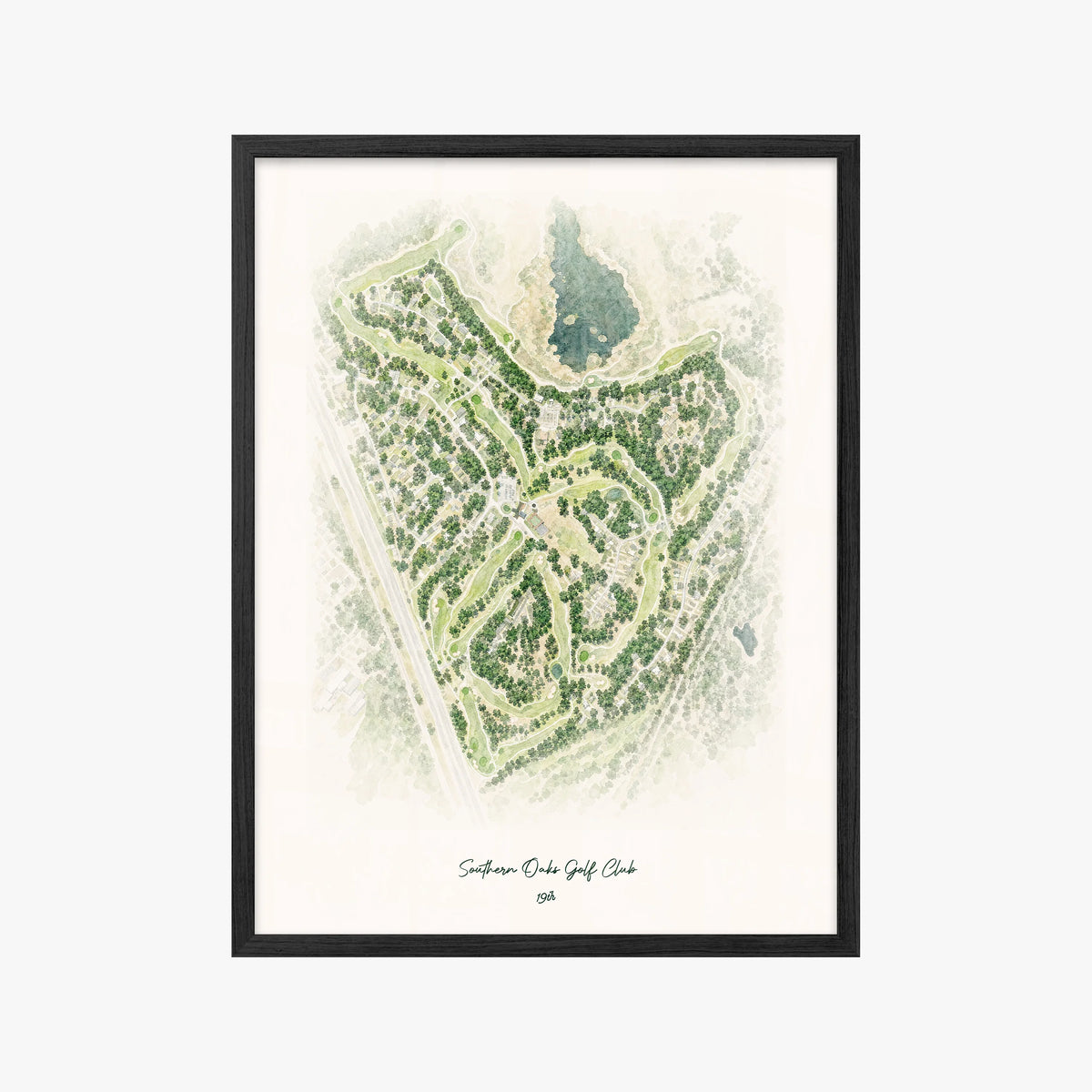 Southern Oaks Golf Club black frame