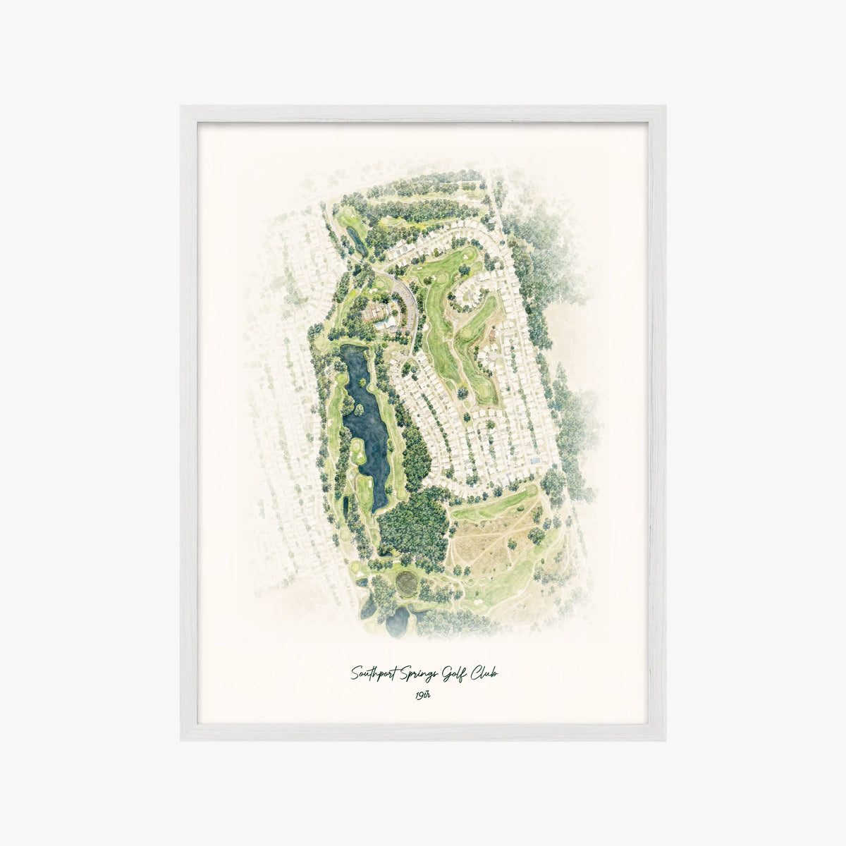 Southport Springs Golf Club white frame