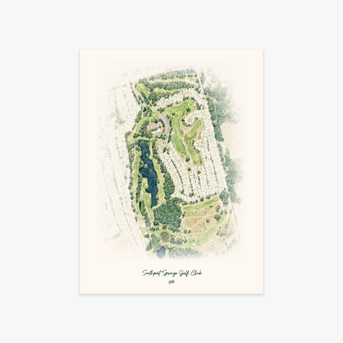 Southport Springs Golf Club printed artwork