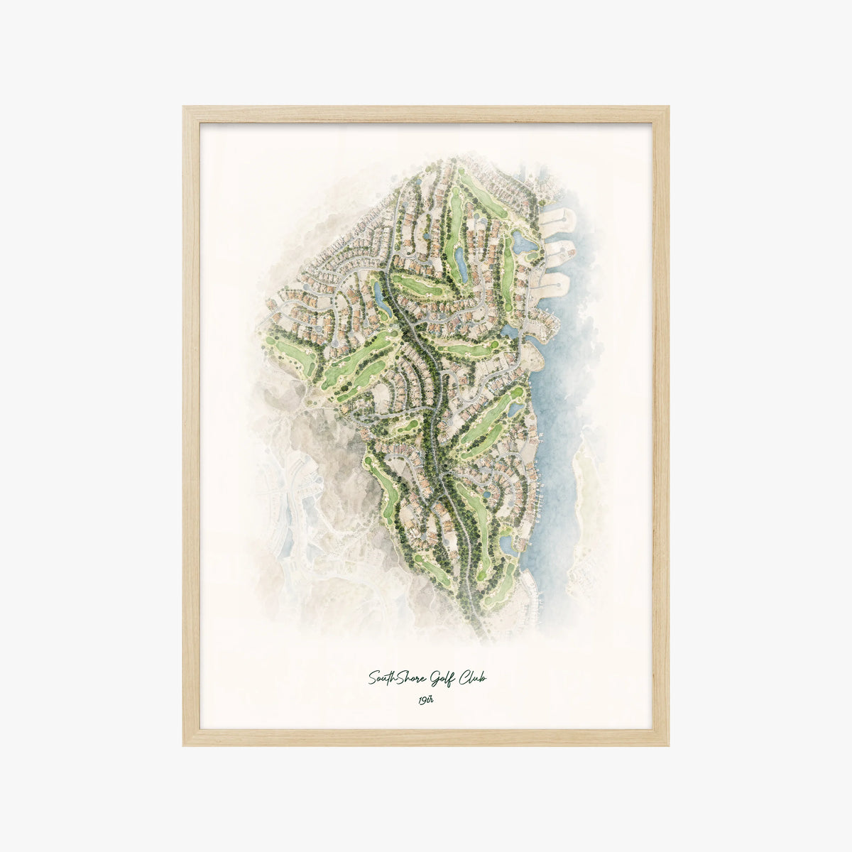 SouthShore Golf Club wood frame