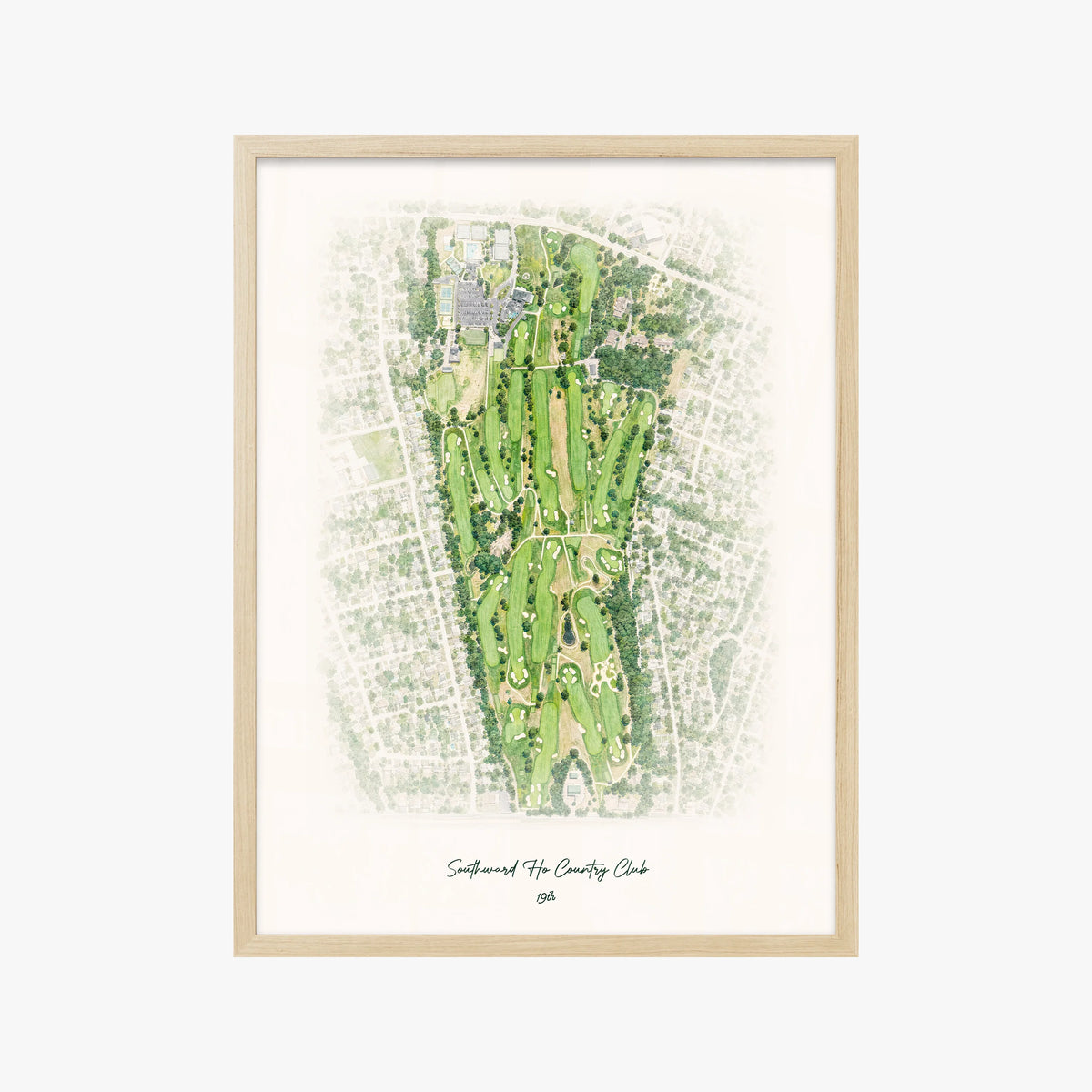 Southward Ho Country Club wood frame