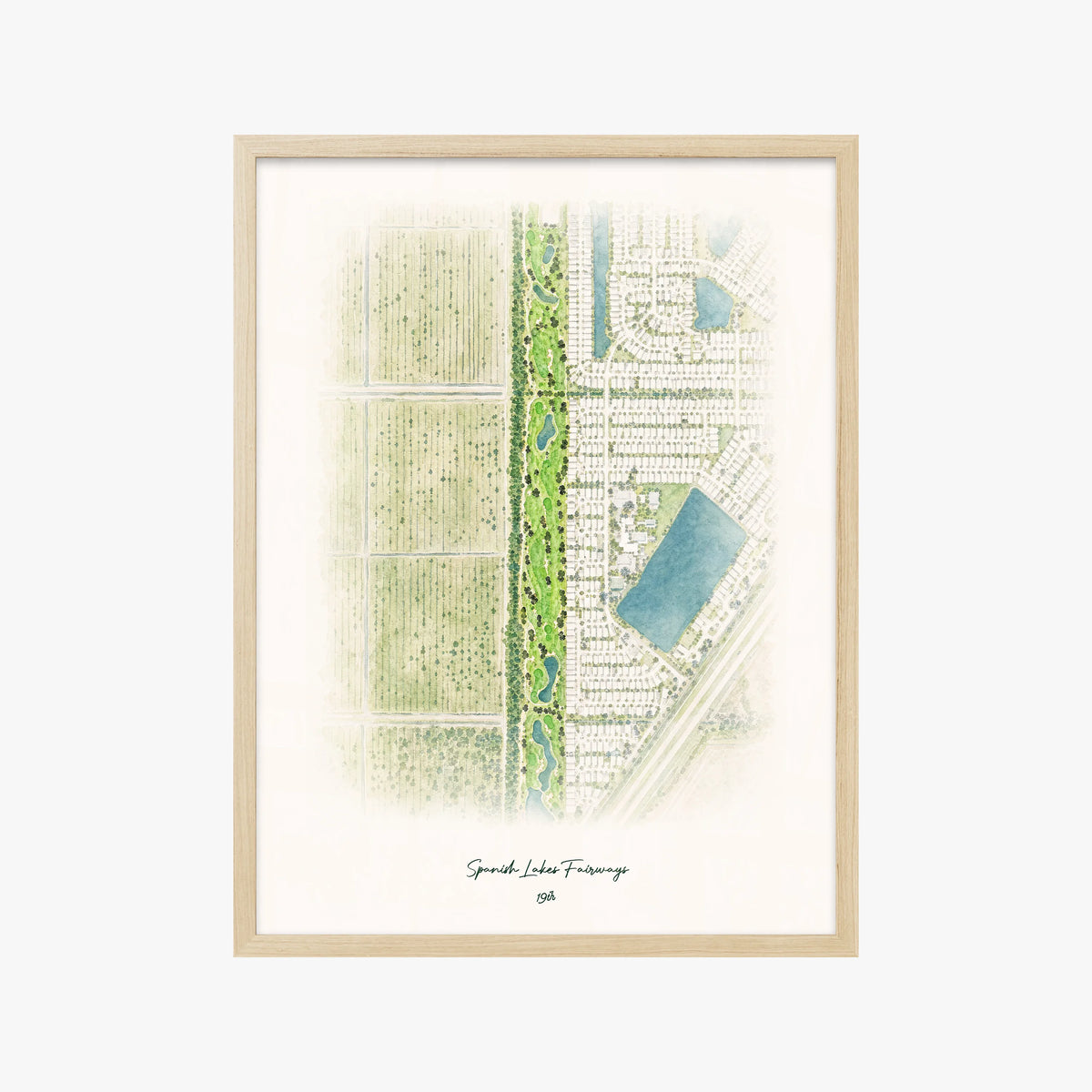 Spanish Lakes Fairways wood frame