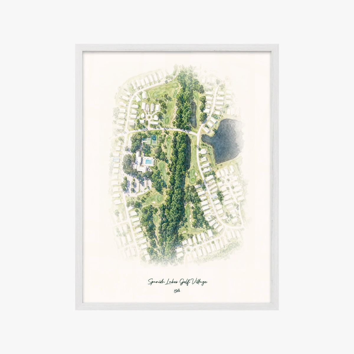 Spanish Lakes Golf Village white frame