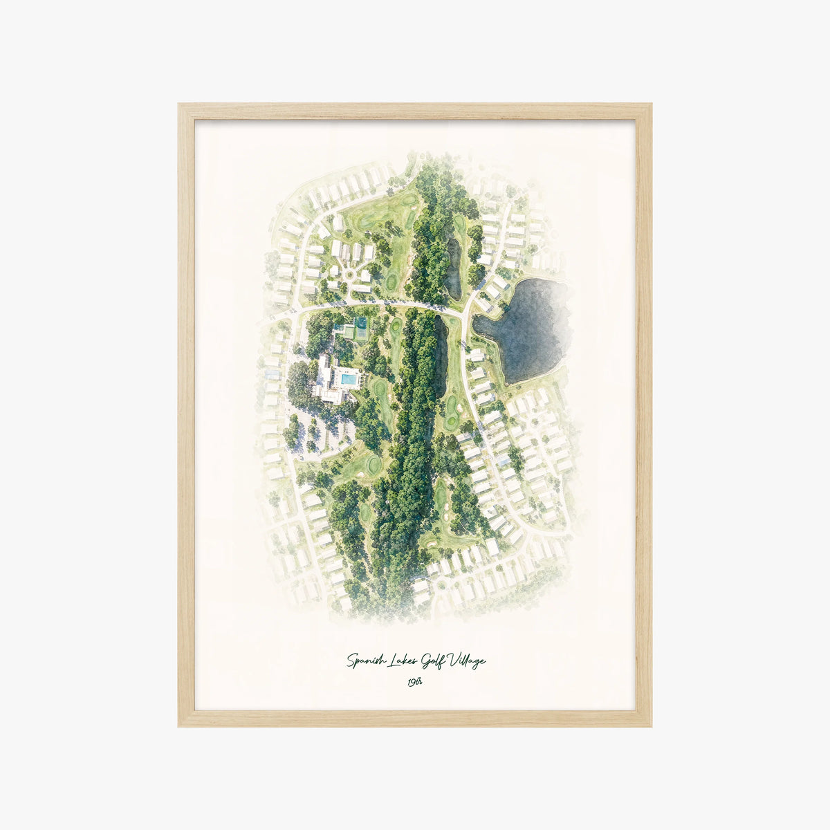 Spanish Lakes Golf Village wood frame
