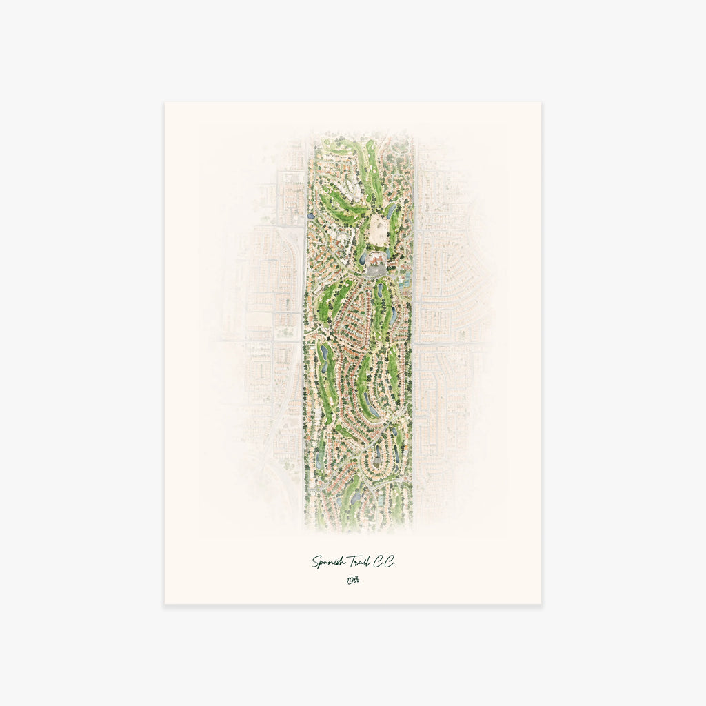 Spanish Trail C.C. printed artwork