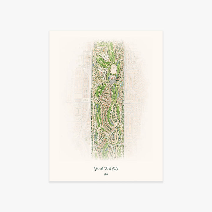 Spanish Trail C.C. printed artwork