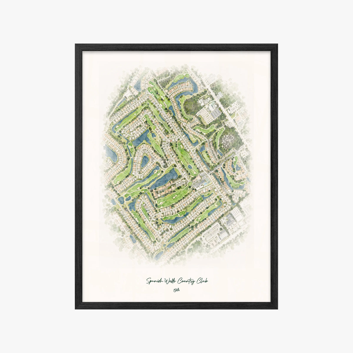 Spanish Wells Country Club black frame