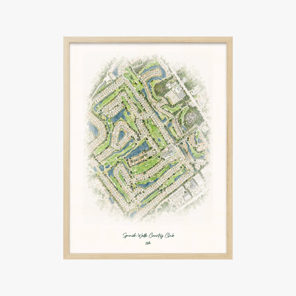 Spanish Wells Country Club wood frame