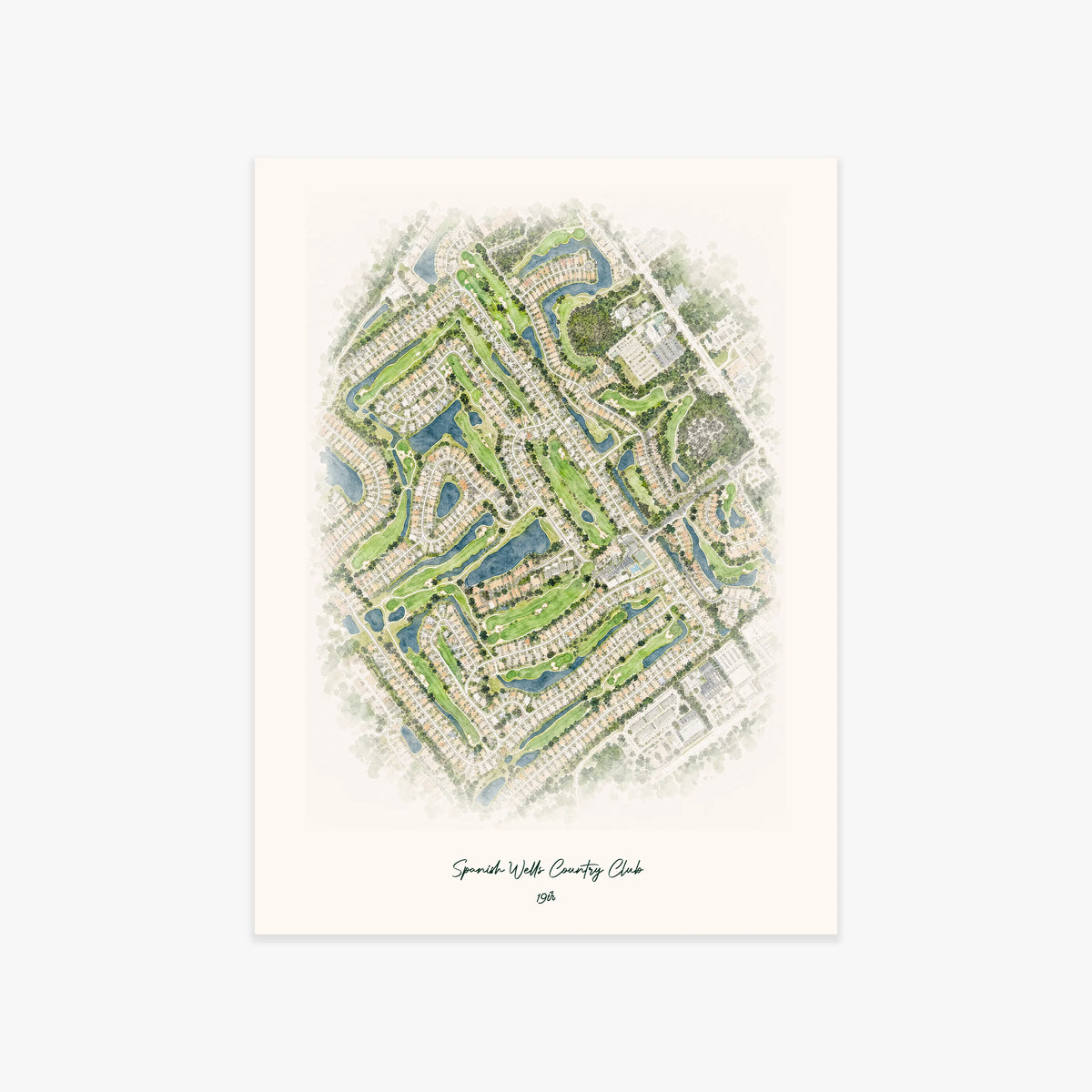 Spanish Wells Country Club printed artwork