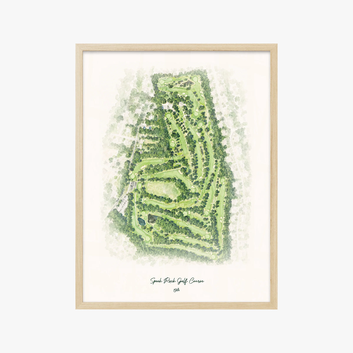 Spook Rock Golf Course wood frame