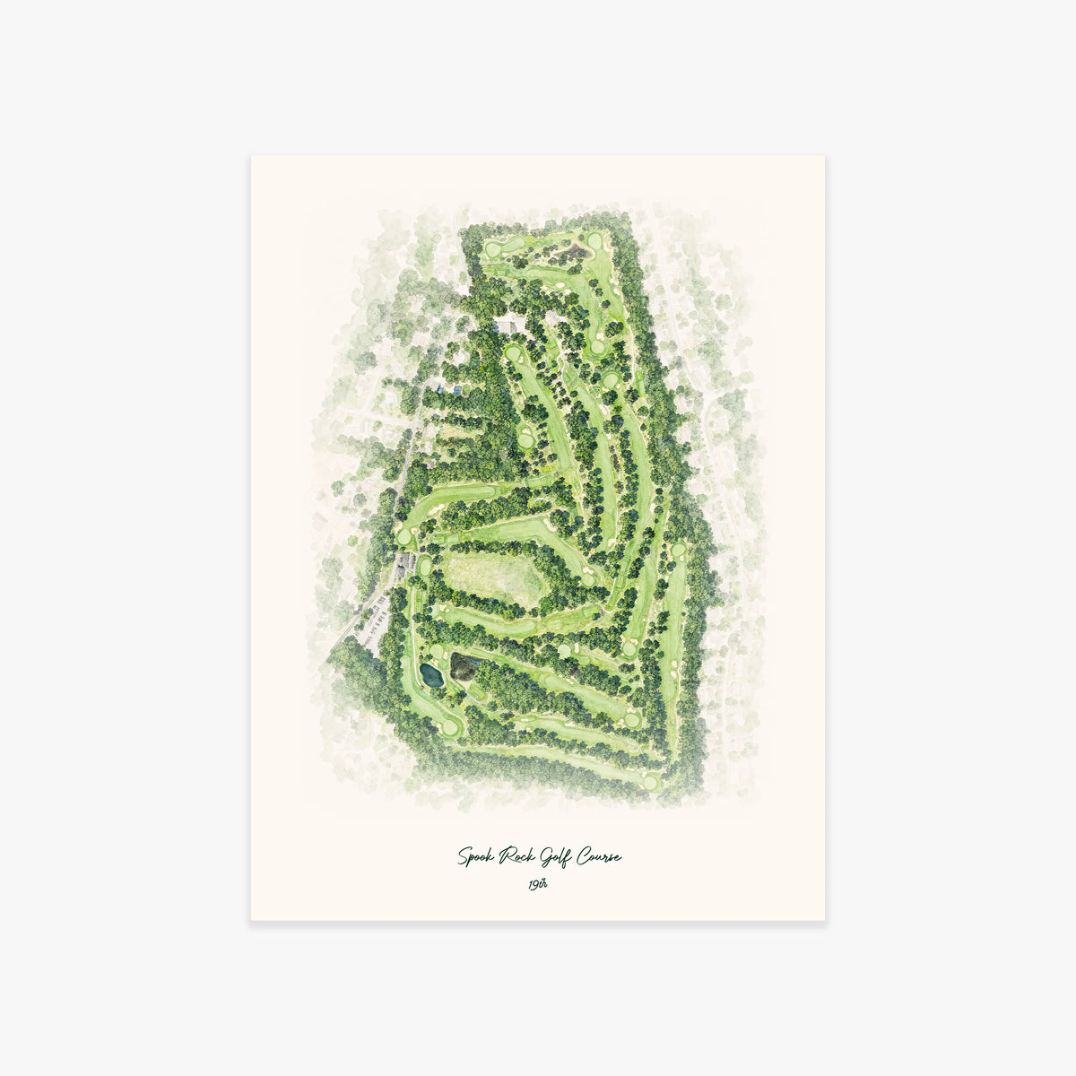 Spook Rock Golf Course printed artwork