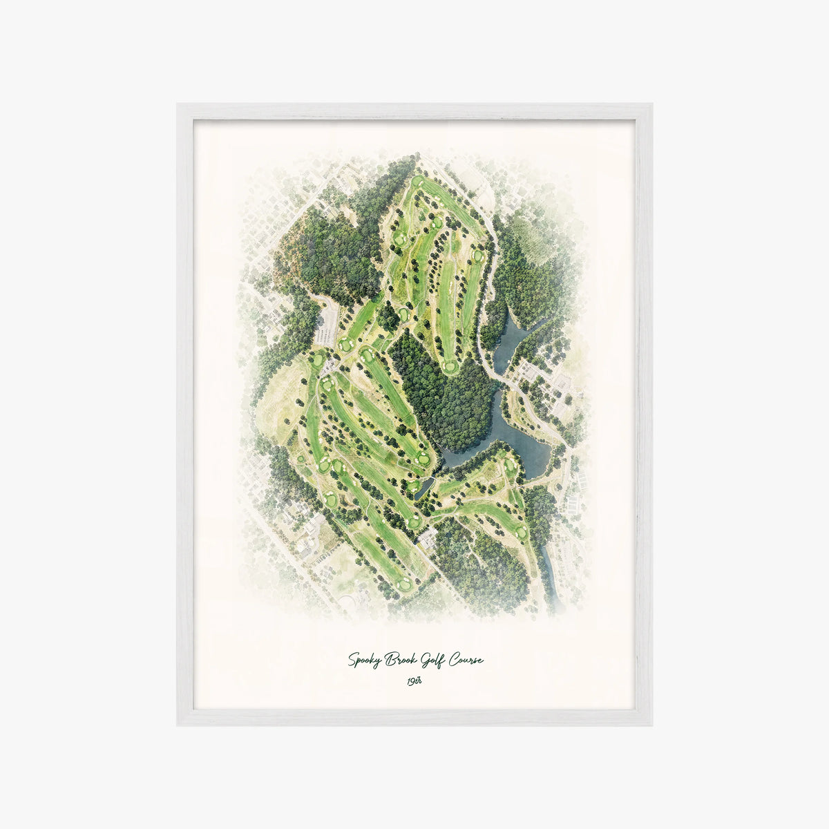 Spooky Brook Golf Course white frame