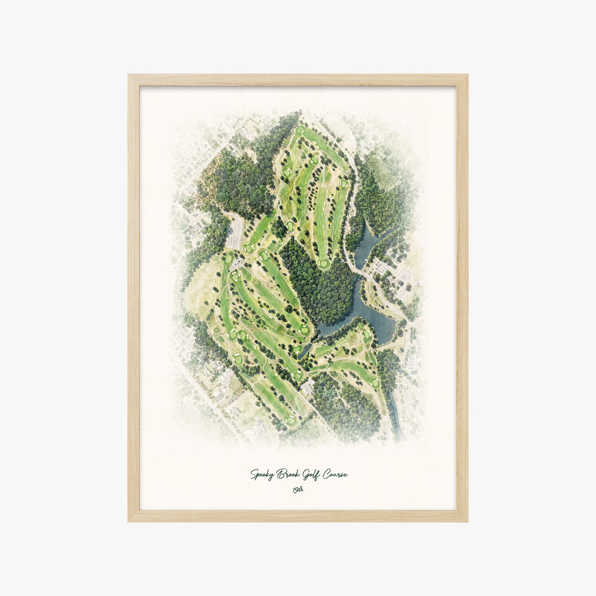 Spooky Brook Golf Course wood frame